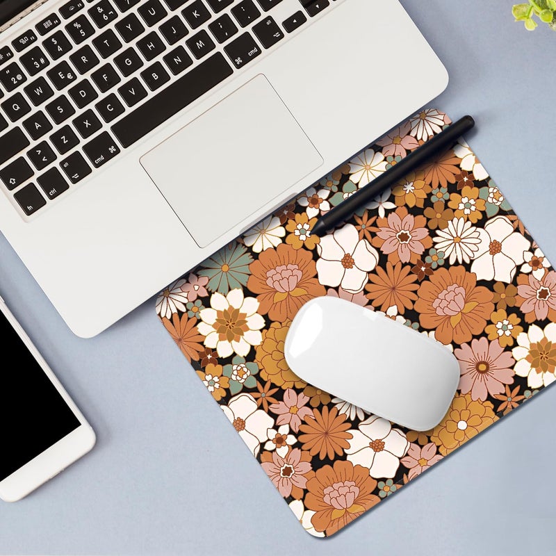 FROGIGO Square Mouse Pad with Stitched Edge, Premium Mousepad Washable Cloth. Computer Mouse Pad with Non-Slip Rubber Base, Mouse Pads for Computers Laptop Mouse 9.25x7.75x0.12 inch-Bohemia - Image 4